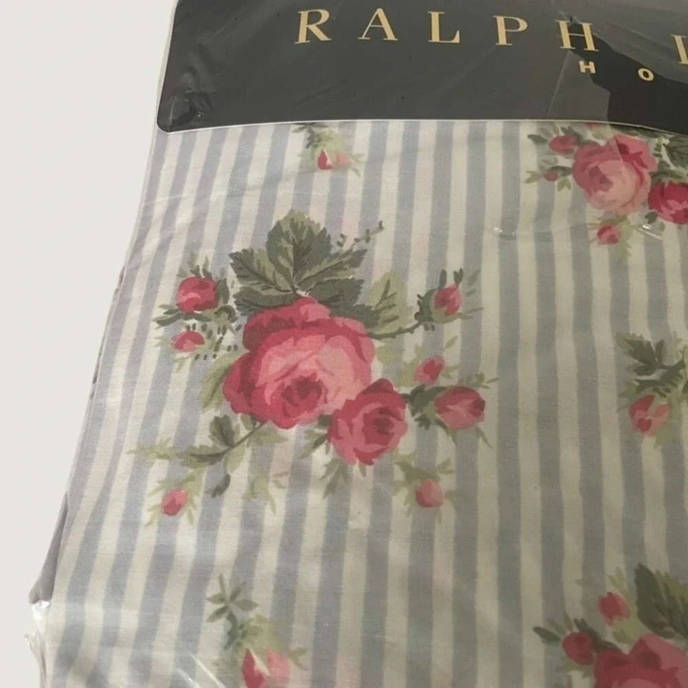 Vintage Ralph Lauren Emma Floral Twin Sheet Set Flat & Deep Fitted NOS USA